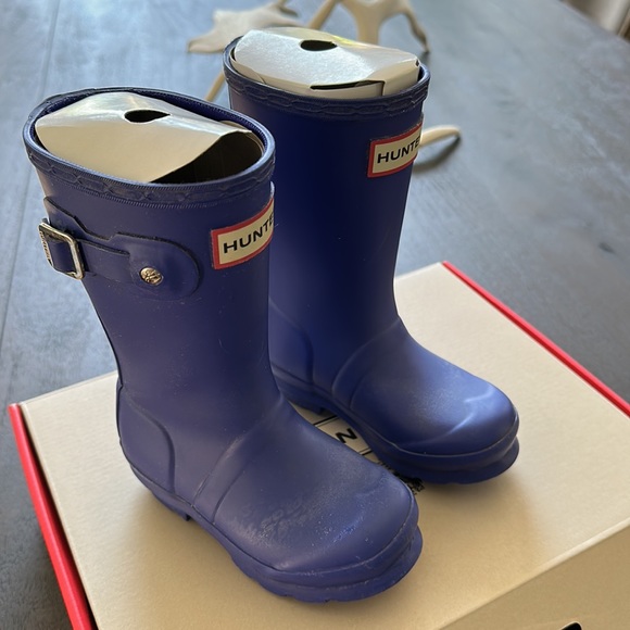Hunter Shoes Hunter Boots In Electric Storm Blue Little Kids Girls